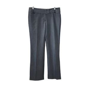 AMANDA + CHELSEA Dress Pants Women's Size 8 Black Gray Straight Leg Career Work